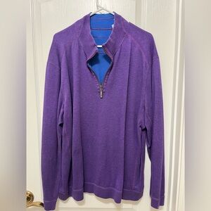 XL Men’s Tommy Bahama 1/4 Zip Reversible Sweater